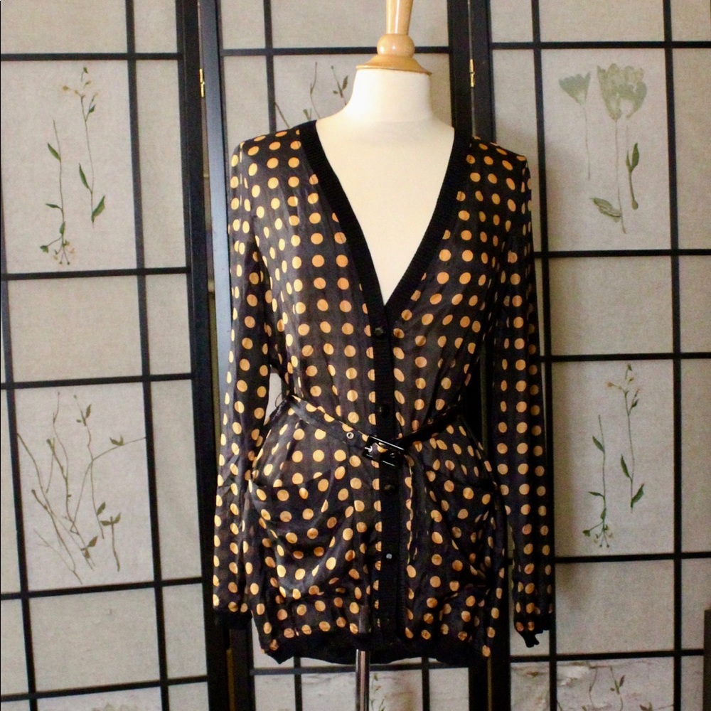 Roberto Cavalli (Just) Silk Cardigan NWT